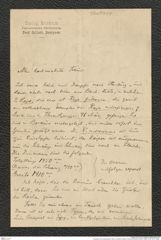 Nachlass Franz Steindachner, Brief von Robert Collett an Franz Steindachner (05.04.1889), Inv.Nr. 84.01, Seite 1